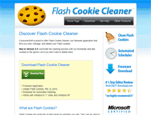 Tablet Screenshot of flashcookiecleaner.com